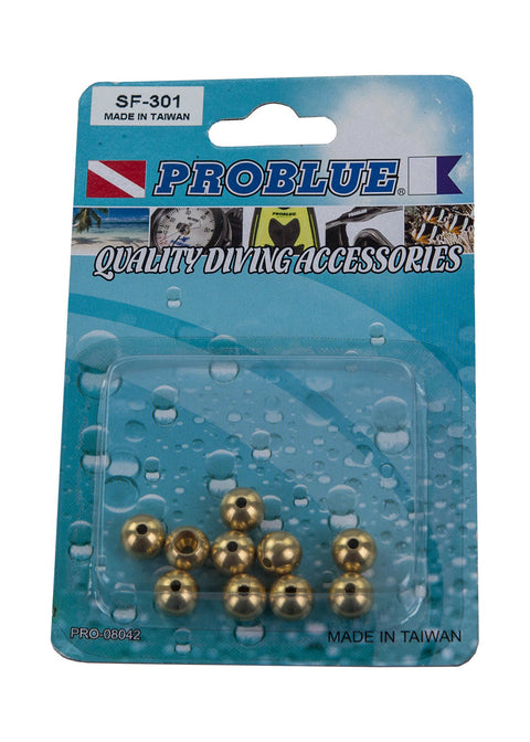 Problue 10mm Brass Ball x 10 Pack