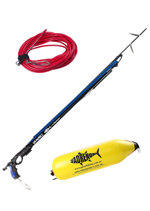 Adreno Saumarez Speargun With Adreno F.G 30L Float and Float Line - Package