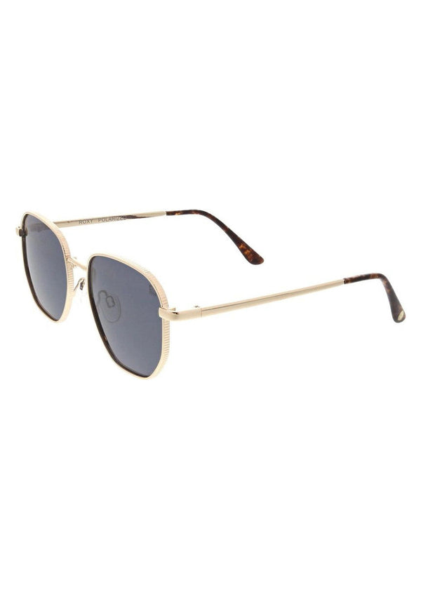 Roxy Sun Kissed Polarised Gold Smoke Sunglasses