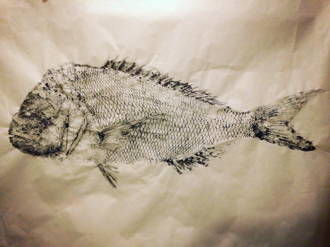 Gyotaku or Fish Stone Impression - from the NOOB Spearo Podcast