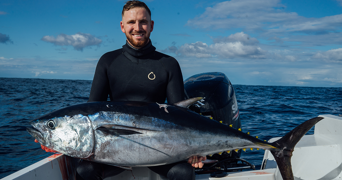 Landing a whopping Southern Bluefin Tuna