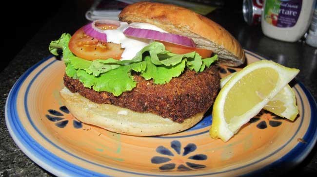 Parmesan Crusted Fish Burger