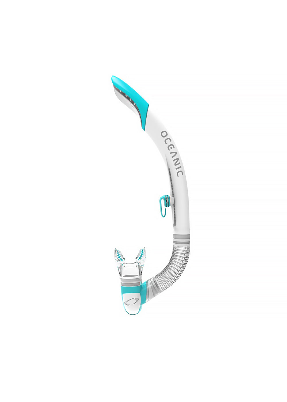 Oceanic Ultra SD White Teal Snorkel