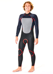 Rip Curl Mens Omega 4/3mm BZ GBS Steamer Wetsuit