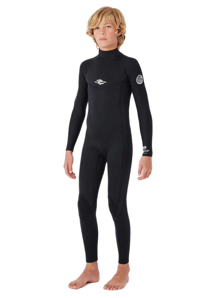 Rip Curl Jnr Dawn Patrol 4/3mm Back Zip GBS Steamer Wetsuit