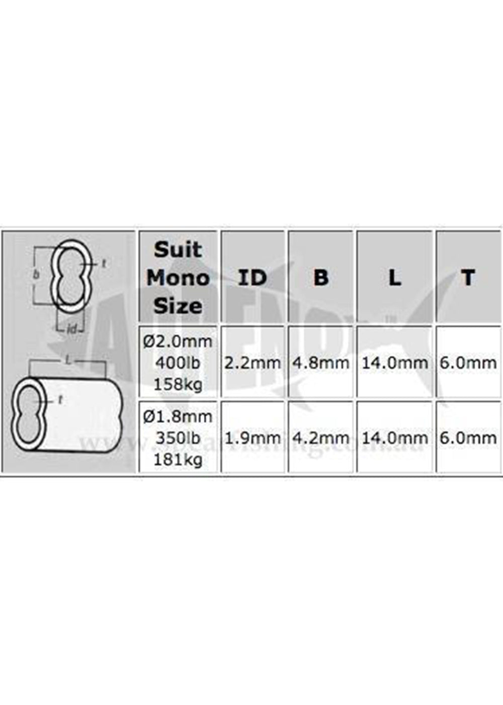 Adreno 2.0mm x 20 pack Copper Crimp