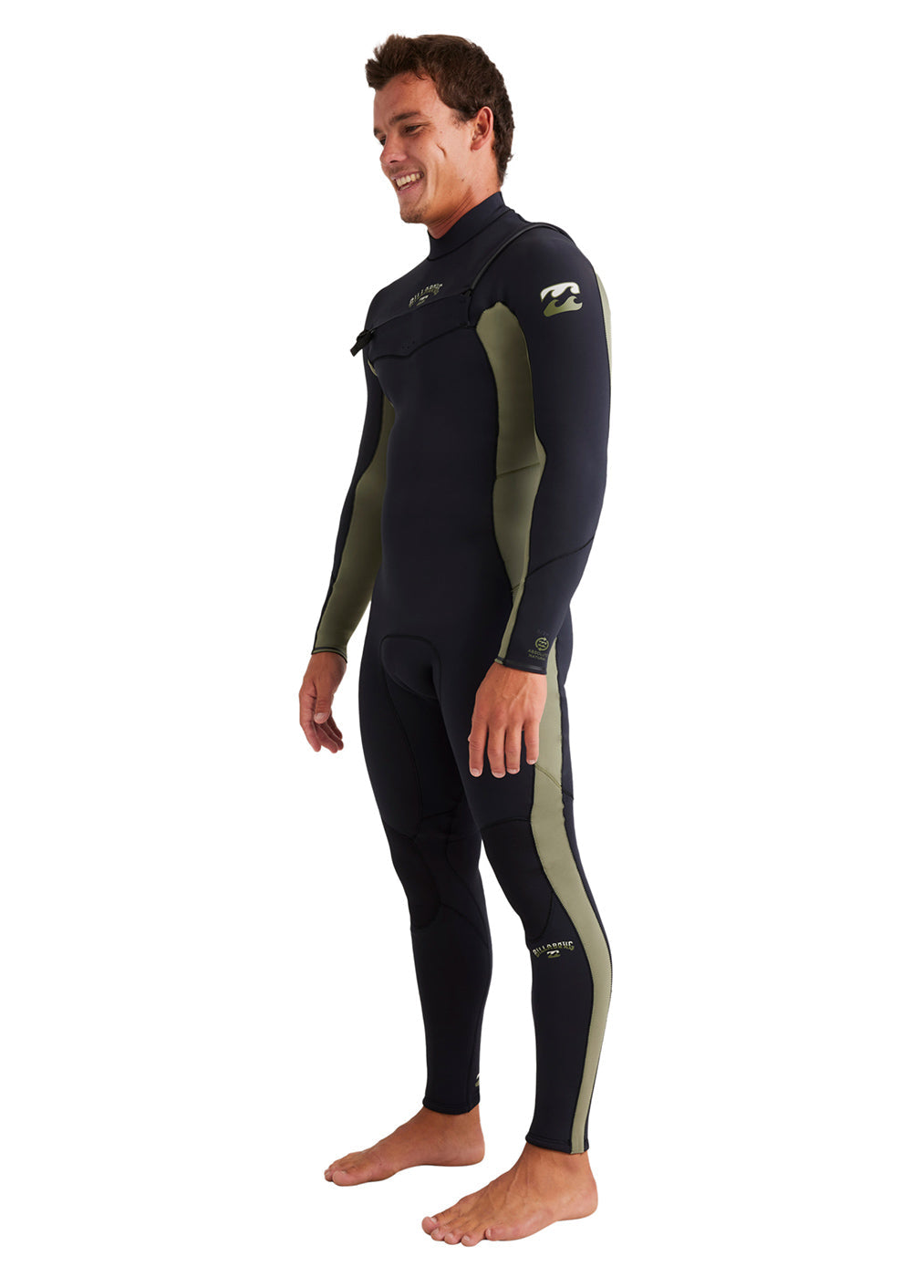 Billabong Mens Absolute CZ 3/2mm Steamer Wetsuit S / Military