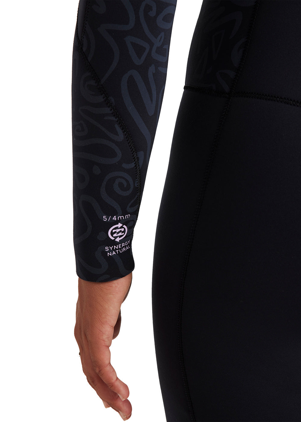 Billabong Womens Synergy 4/3mm CZ Steamer Wetsuit XS / Black