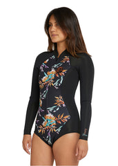 O'Neill Womens Bahia 2mm Front Zip Long Sleeve Cheeky Spring Suit Wetsuit