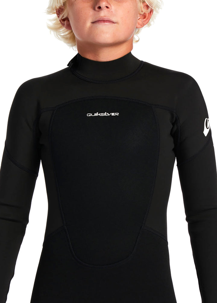 Quiksilver Boys Prologue 3/2mm BZ FL Steamer Wetsuit 8 / Black