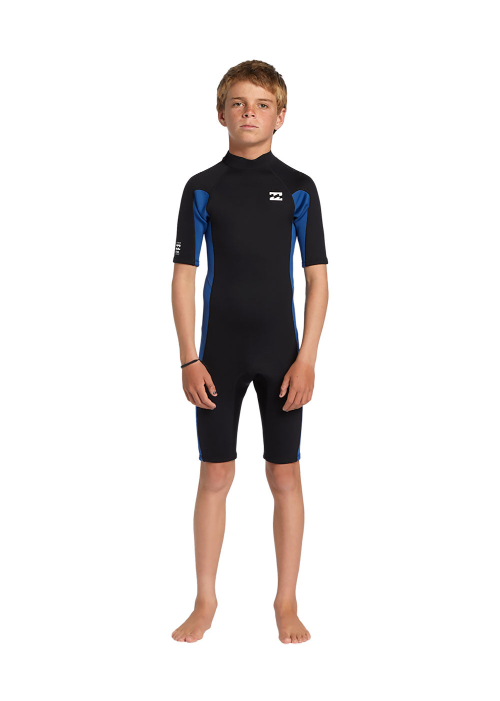 Billabong Boys Foil 2mm BZ FL Spring Suit Wetsuit 8 / Black/Blue