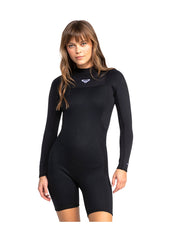 Roxy Womens Prologue 2mm BZ FL LS Spring Suit Wetsuit 2 / Black