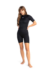 Roxy Womens Prologue 2mm BZ FL Spring Suit Wetsuit 2 / Black