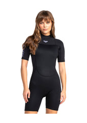 Roxy Womens Prologue 2mm BZ FL Spring Suit Wetsuit 2 / Black