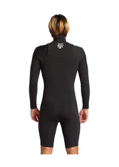 Quiksilver Mens Mercury 2mm GBS CZ LS Spring Suit Wetsuit S / Black/Red