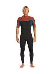 Quiksilver Mens Everyday Sessions 2mm CZ GBS SS Steamer Wetsuit S / Black/Multi