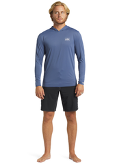 Billabong Mens Arch Hood UPF50 LS Rash Vest