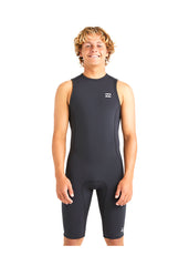 Billabong Mens Absolute Natural 2mm BZ FL Short John Wetsuit M / Black