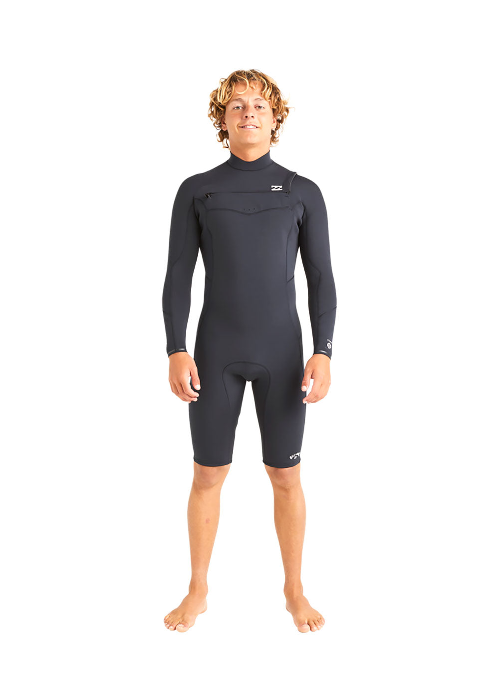 Billabong Mens Absolute Natural 2mm CZ GBS LS Spring Suit Wetsuit S / Black