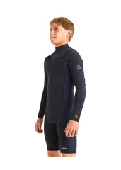 Billabong Boys Absolute Natural 2mm CZ GBS LS Spring Suit Wetsuit 8 / Black/Navy