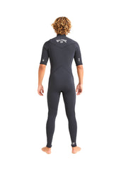 Billabong Mens Absolute Natural 2mm CZ GBS SS Steamer Wetsuit S / Black