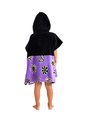 Billabong Toddler Boys Hooded Towel OS / Black/Multi