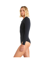 Billabong Womens Salty Dayz 2mm FZ FL LS Spring Suit XS / Black