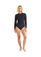 Billabong Womens Salty Dayz 2mm FZ FL LS Spring Suit XS / Black