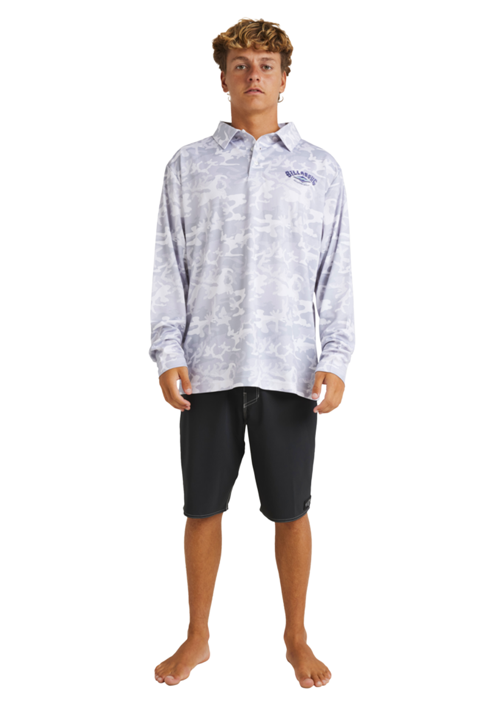 Billabong Mens FISHO UPF50 LS Lifestyle Shirt