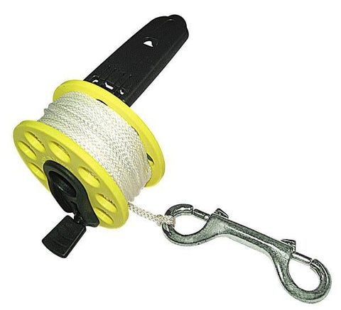 Problue Reel w_50m Line with Folding Handle & Stainless steel clip