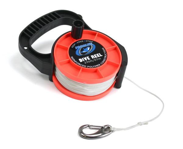 Problue 150ft (45m) Dive Reel Neon Yellow with clip and Stop lock - Adreno  - Ocean Outfitters