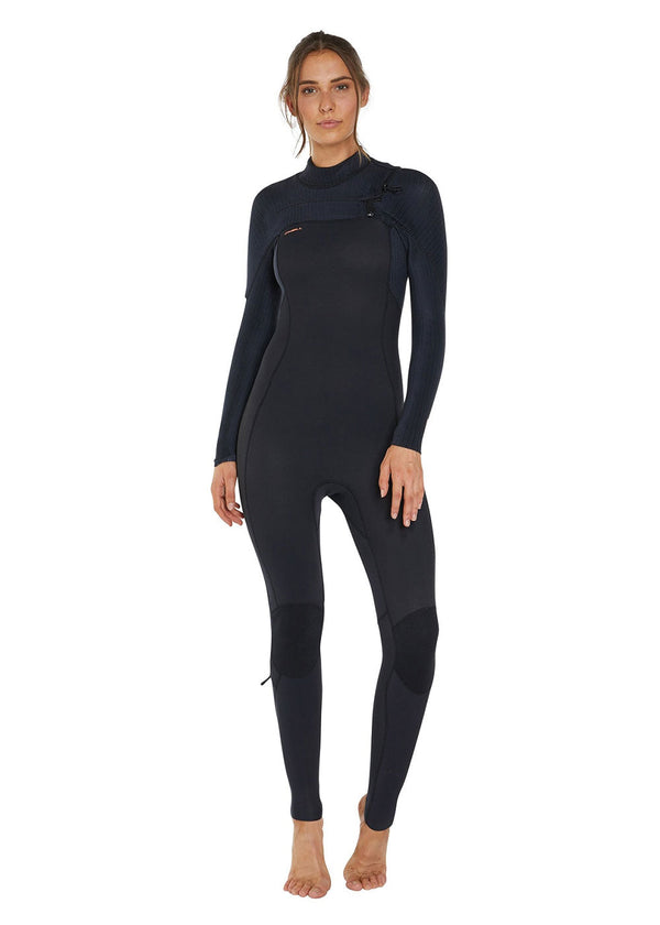 O'Neill Womens Hyperfreak 4/3+mm Chest Zip Steamer Wetsuit