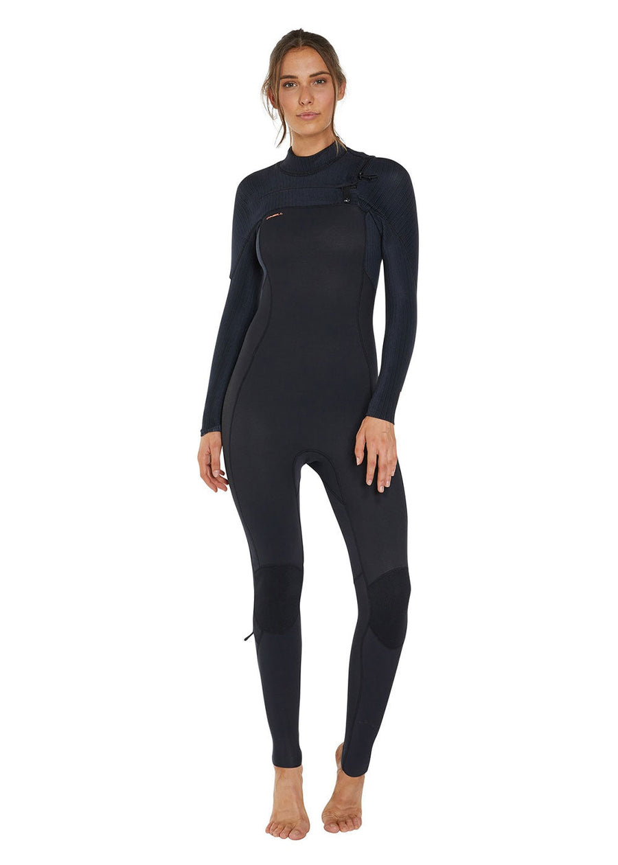 ONeill Womens Hyperfreak 4/3+mm Chest Zip Steamer Wetsuit