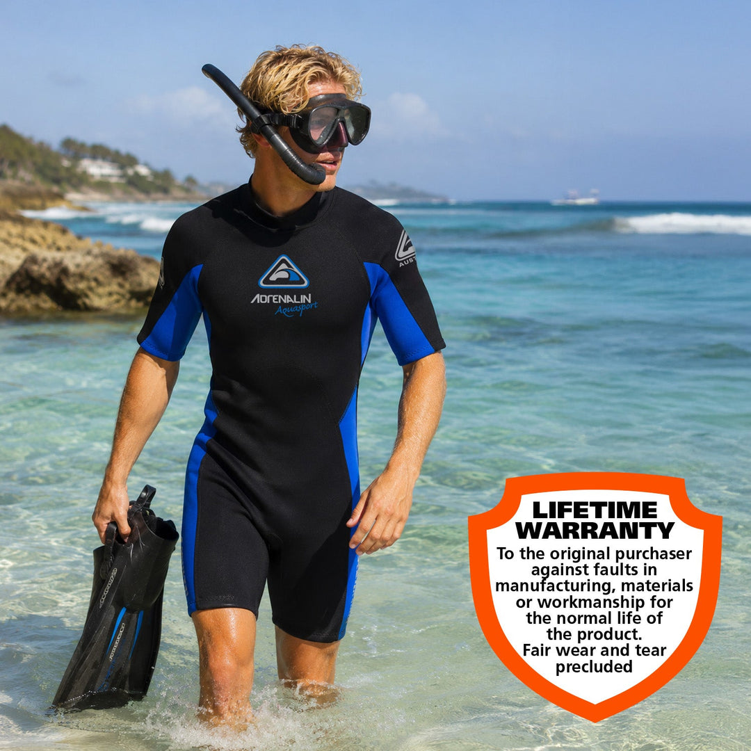 Adrenalin Mens Aquasport 2mm Spring Suit Wetsuit