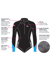 Adrenalin Womens Wahine Long Sleeve Cheeky Spring Suit Wetsuit