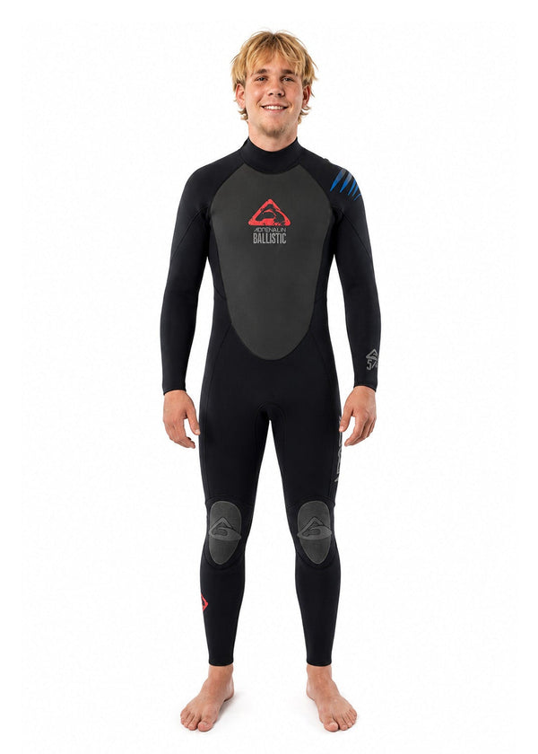 Adrenalin Mens Ballistic Batwing 5/4mm Steamer Wetsuit