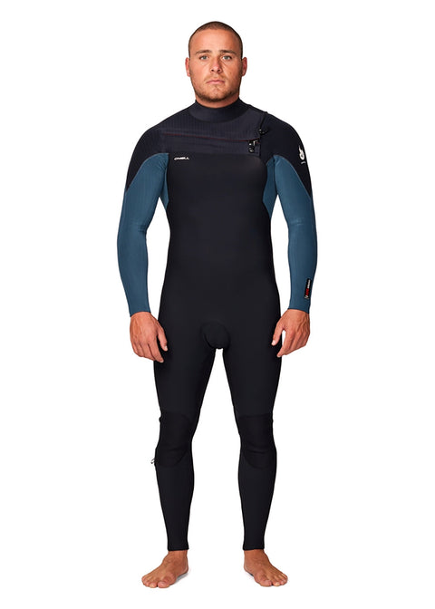 ONeill Mens Hyperfreak Fire 4/3mm Chest Zip Steamer Wetsuit