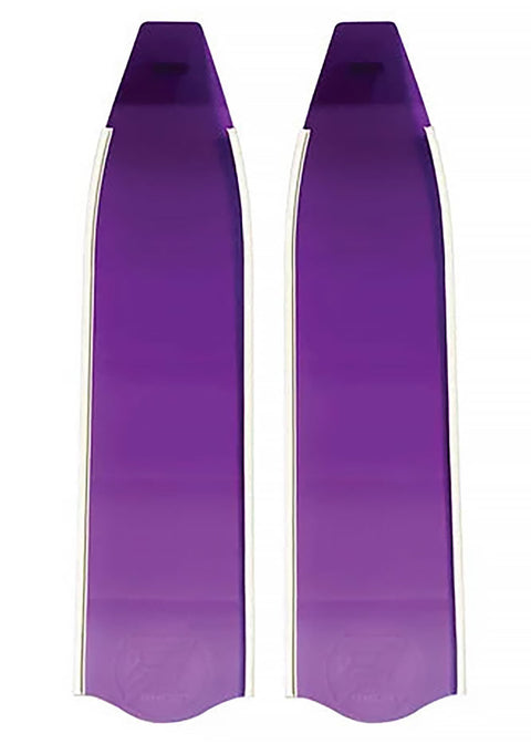 Penetrator Short Composite Blades - Purple With White rails
