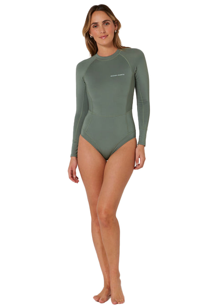 Ocean &amp; Earth Womens Oceana LS Lycra Spring Suit
