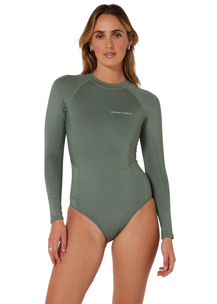 Ocean &amp; Earth Womens Oceana LS Lycra Spring Suit