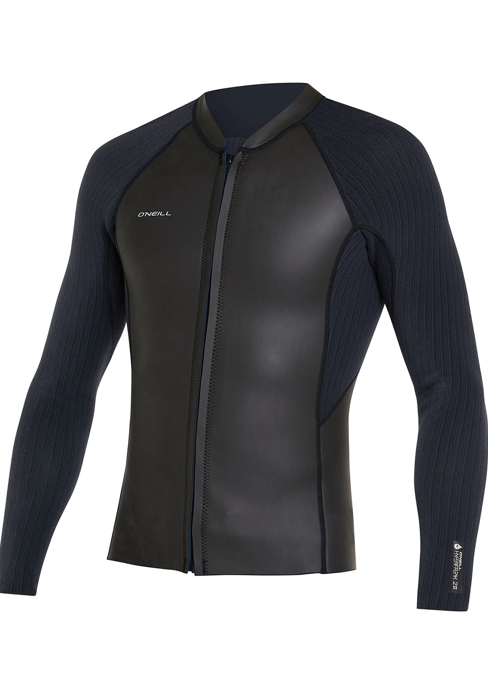 ONeill Mens Hyperfreak 2mm FZ LS Wetsuit Jacket S / Black