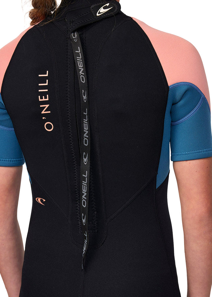 ONeill Girls Reactor 2mm BZ Spring Suit Wetsuit 4 / Black/Pink