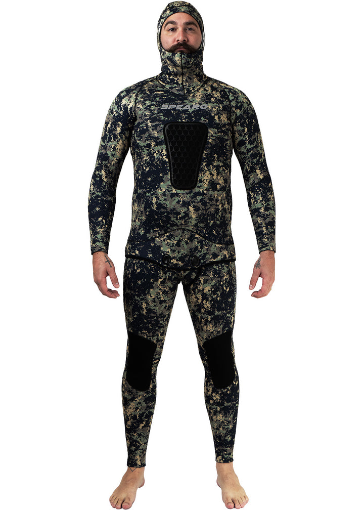 Spearo South Seas Mens 5.0mm Wetsuit, Socks &amp; Gloves - Combo