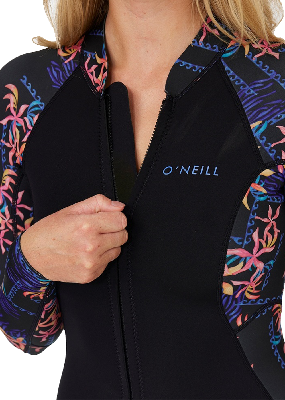 ONeill Womens Bahia 2mm FZ LS Spring Suit Wetsuit