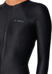 ONeill Womens Bahia Lycra FZ LS Rashie