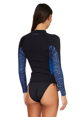 ONeill Womens Bahia 1.5mm Zip Through Wetsuit Jacket
