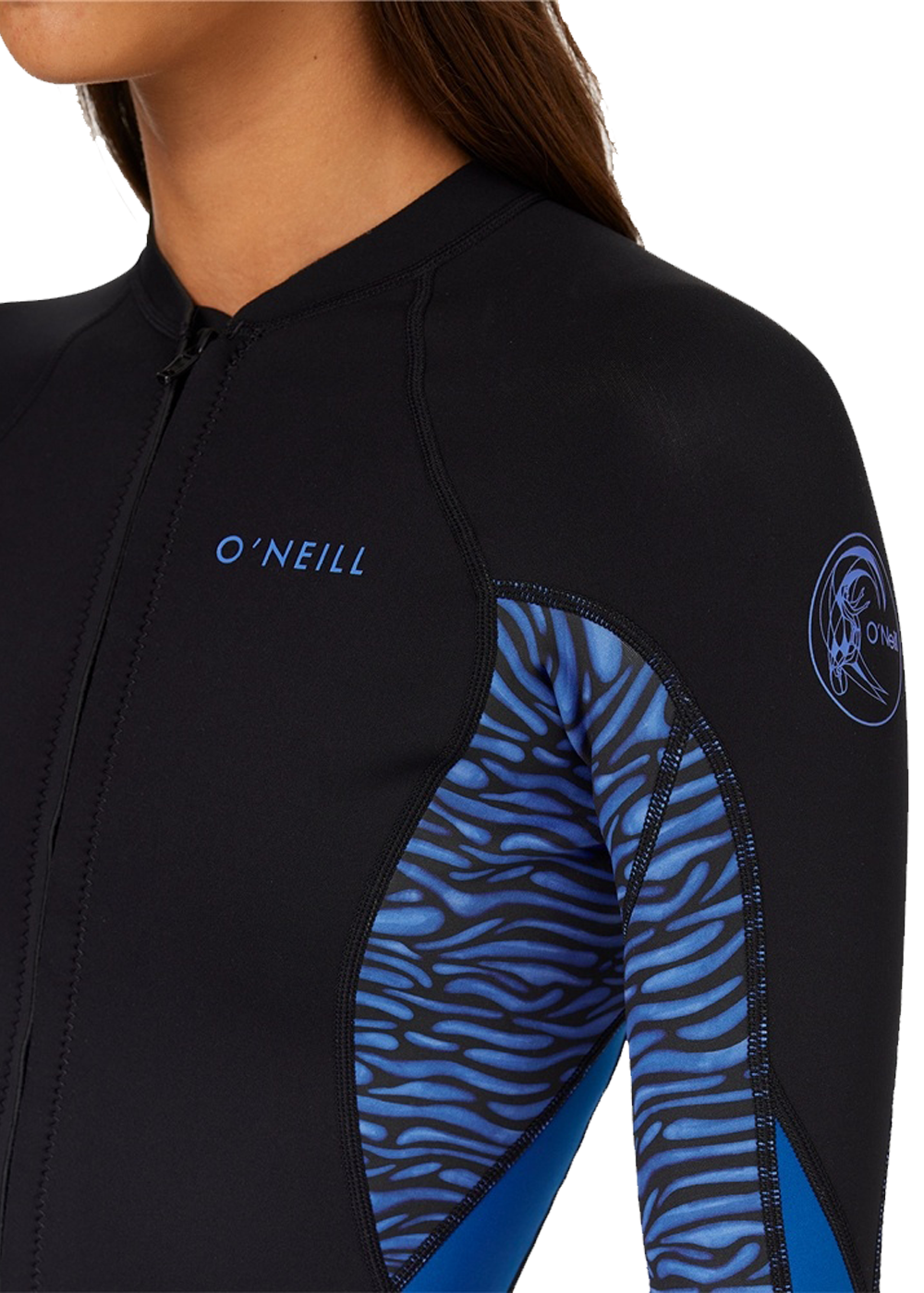 ONeill Womens Bahia 1.5mm Zip Through Wetsuit Jacket