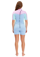 Billabong Womens Spring Fever 2mm FL Back Zip Short Sleeve Spring Suit