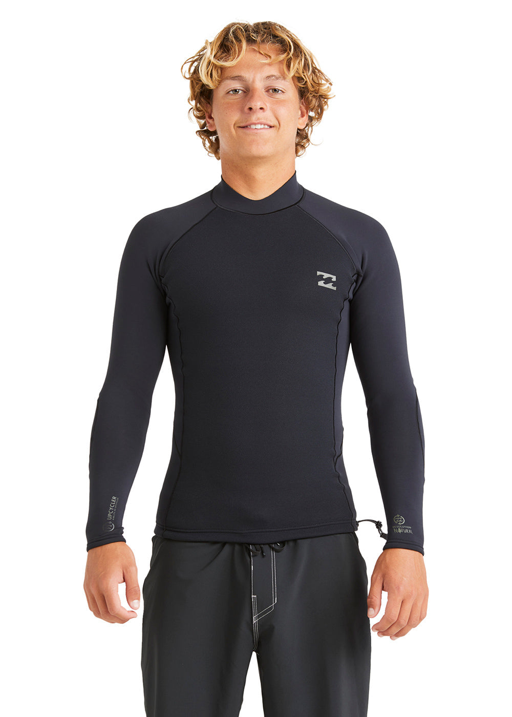 Billabong Mens Revolution 1mm Wetsuit Jacket S / Black