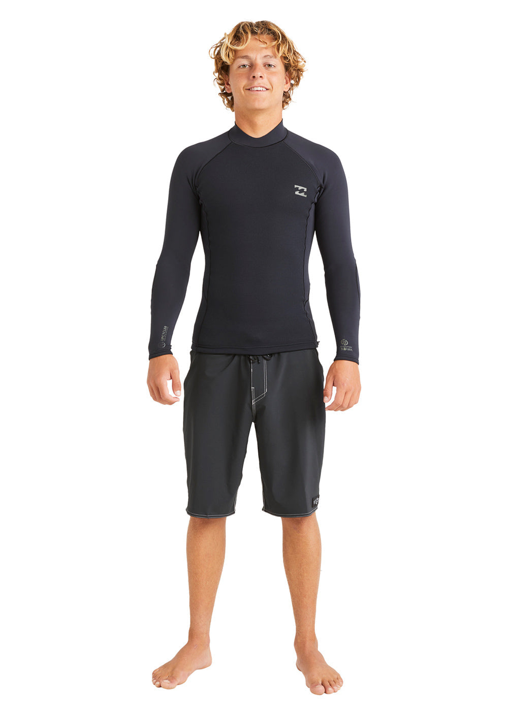 Billabong Mens Revolution 1mm Wetsuit Jacket S / Black